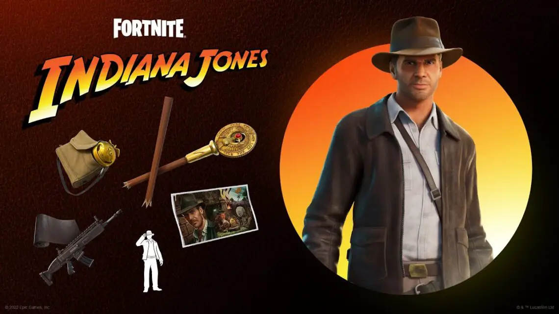 Encontre a porta secreta de Fortnite para Indiana Jones Quest;